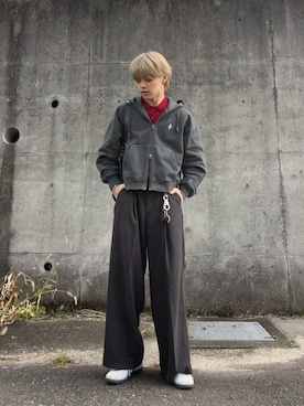 「ajouter flow（アジューテフロー）のアイテム」を使った、2ooz.oq.lt.kentoさん（メンズ・172cm）の秋コーディネート