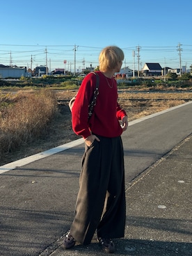 「アイテム（ハンドバッグ）」を使った、2ooz.oq.lt.kentoさん（メンズ・172cm・20代）の秋コーディネート