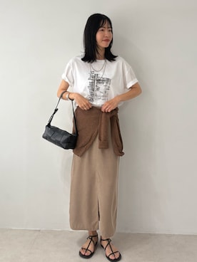 「Doux archives（ドゥアルシーヴ）のアイテム」を使った、るこ。さん（レディース・173cm）の夏コーディネート