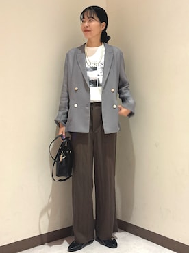 「アイテム（その他）」を使った、るこ。さん（レディース・173cm）の秋コーディネート