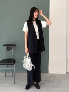 「Doux archives（ドゥアルシーヴ）のアイテム」を使った、るこ。さん（レディース・173cm）の春コーディネート