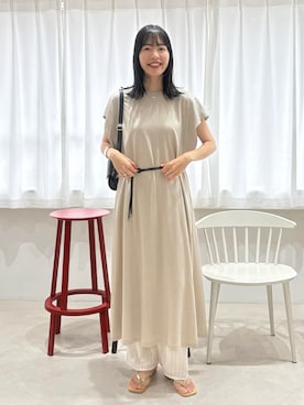 「Doux archives（ドゥアルシーヴ）のアイテム」を使った、るこ。さん（レディース・173cm）の夏コーディネート
