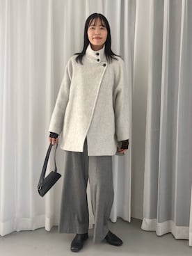 「アイテム（その他アウター）」を使った、るこ。さん（レディース・173cm）の秋コーディネート