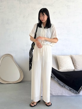 「Doux archives（ドゥアルシーヴ）のアイテム」を使った、るこ。さん（レディース・173cm）の春コーディネート