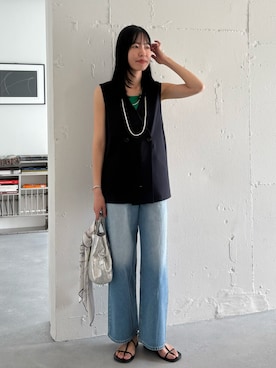 「Doux archives（ドゥアルシーヴ）のアイテム」を使った、るこ。さん（レディース・173cm）の春コーディネート