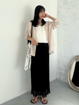 「Doux archives（ドゥアルシーヴ）のアイテム」を使った、るこ。さん（レディース・173cm）の春コーディネート