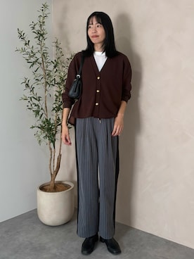 「Doux archives（ドゥアルシーヴ）のアイテム」を使った、るこ。さん（レディース・173cm）の秋コーディネート
