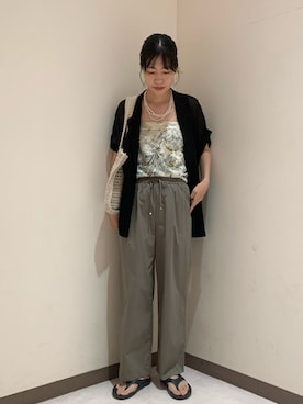 「アイテム（その他アウター）」を使った、るこ。さん（レディース・170cm）の夏コーディネート