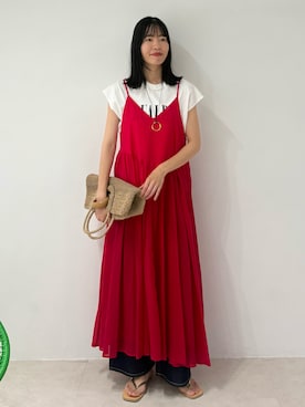 「Doux archives（ドゥアルシーヴ）のアイテム」を使った、るこ。さん（レディース・173cm）の夏コーディネート