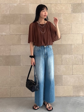 「Doux archives（ドゥアルシーヴ）のアイテム」を使った、るこ。さん（レディース・173cm）の春コーディネート