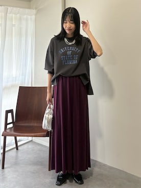 「Doux archives（ドゥアルシーヴ）のアイテム」を使った、るこ。さん（レディース・173cm）の秋コーディネート
