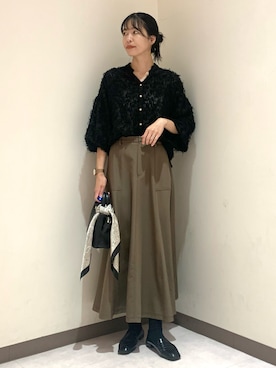 「アイテム（その他）」を使った、るこ。さん（レディース・173cm）の秋コーディネート