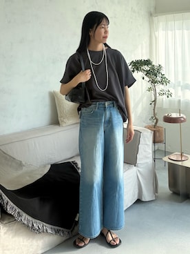 「Doux archives（ドゥアルシーヴ）のアイテム」を使った、るこ。さん（レディース・173cm）の春コーディネート