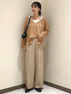 「アイテム（その他）」を使った、るこ。さん（レディース・173cm）の秋コーディネート