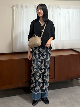 「Doux archives（ドゥアルシーヴ）のアイテム」を使った、るこ。さん（レディース・173cm）の秋コーディネート