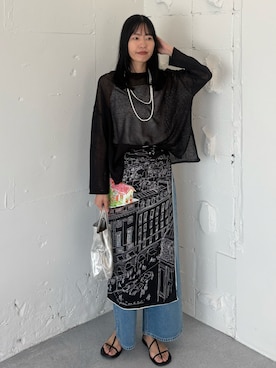 「Doux archives（ドゥアルシーヴ）のアイテム」を使った、るこ。さん（レディース・173cm）の春コーディネート