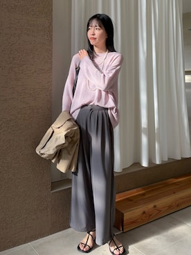 「Doux archives（ドゥアルシーヴ）のアイテム」を使った、るこ。さん（レディース・173cm）の春コーディネート