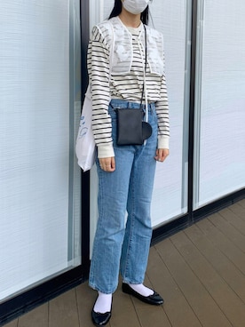 「ミニショルダー」｜「アイテム（その他）」を使った、るこ。さん（レディース・170cm）の秋コーディネート