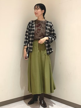 「アイテム（その他）」を使った、るこ。さん（レディース・173cm）の秋コーディネート