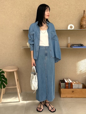 「Doux archives（ドゥアルシーヴ）のアイテム」を使った、るこ。さん（レディース・173cm）の春コーディネート