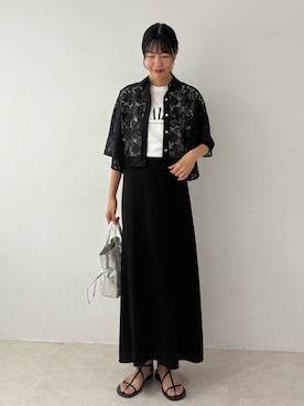 「Doux archives（ドゥアルシーヴ）のアイテム」を使った、るこ。さん（レディース・173cm）の夏コーディネート