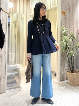 「Doux archives（ドゥアルシーヴ）のアイテム」を使った、るこ。さん（レディース・173cm）の冬コーディネート