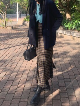 るこ。さん（レディース・170cm）の秋コーディネート