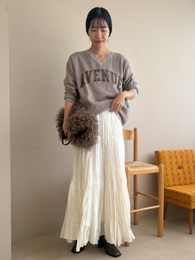 「アイテム（その他）」を使った、るこ。さん（レディース・173cm）の冬コーディネート