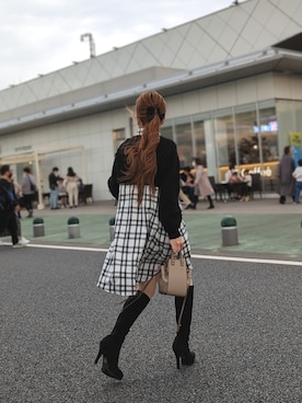 「LOEWE」｜「アイテム（シャツワンピース）」を使った、♡AiMi♡さん（レディース・147cm）の秋コーディネート