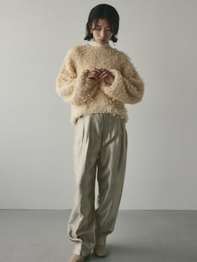 「STYLEMIXER（スタイルミキサー）のアイテム（ニット/セーター）」を使った、mikiさん（レディース・157cm）の春コーディネート