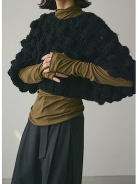 「STYLEMIXER（スタイルミキサー）のアイテム（ニット/セーター）」を使った、mikiさん（レディース・157cm）の春コーディネート