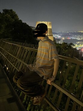 白英奎Bさん（メンズ・165cm）の秋コーディネート