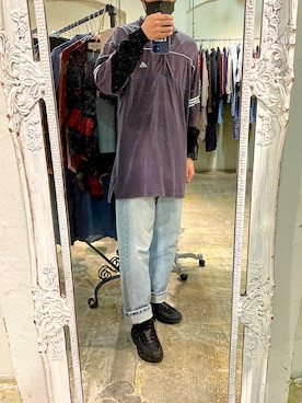 「PRO CLUB （プロクラブ）のアイテム（Tシャツ/カットソー）」を使った、RYOさん（メンズ・173cm）の夏コーディネート