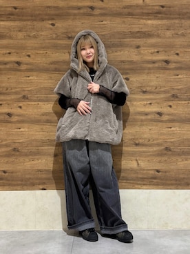 「アイテム（その他アウター）」を使った、ハルハルさん（レディース・154cm）の秋コーディネート