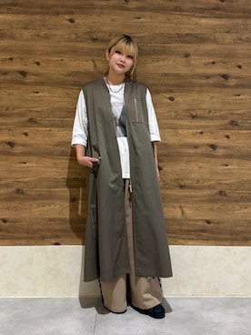 「アイテム（その他アウター）」を使った、ハルハルさん（レディース・154cm）の秋コーディネート