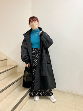 「CIAOPANIC TYPY」｜「アイテム（その他アウター）」を使った、kasumiさん（レディース・154cm）の秋コーディネート