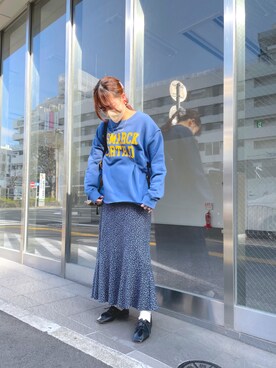 「CIAOPANIC TYPY（チャオパニックティピー）のアイテム（その他シューズ）」を使った、kasumiさん（レディース・154cm）の春コーディネート