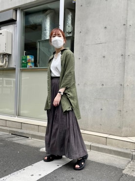 「スカウチョ」｜kasumiさん（レディース・154cm）の夏コーディネート