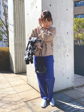 「CIAOPANIC TYPY（チャオパニックティピー）のアイテム（その他シューズ）」を使った、kasumiさん（レディース・154cm）の春コーディネート