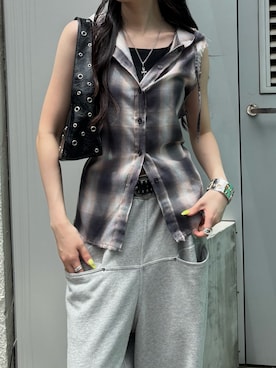 「ストリートファッション」｜モエさん（レディース・167cm）の夏コーディネート