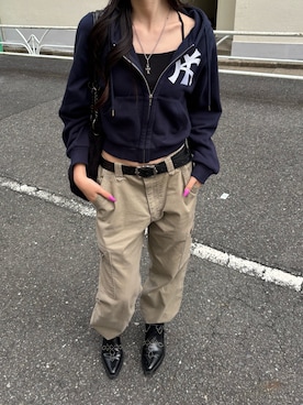 「ストリートファッション」｜モエさん（レディース・167cm）の秋コーディネート