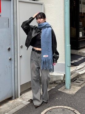 「アイテム（ブルゾン）」を使った、モエさん（レディース・167cm）の秋コーディネート