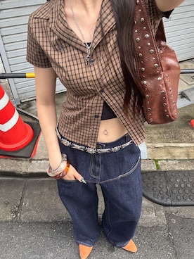 モエさん（骨格ナチュラル・レディース・167cm）の夏コーディネート
