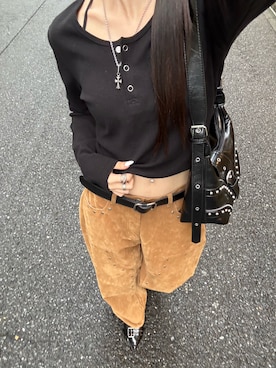 「アイテム（パンプス）」を使った、モエさん（レディース・167cm）の秋コーディネート