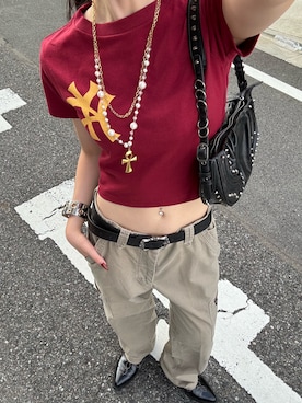 「ストリートファッション」｜モエさん（レディース・167cm）の夏コーディネート