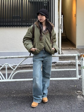 「ストリートファッション」｜モエさん（レディース・167cm）の冬コーディネート