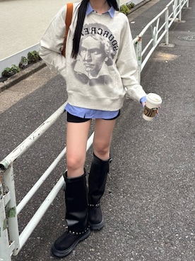「スウェットコーデ」｜モエさん（レディース・167cm）の秋コーディネート