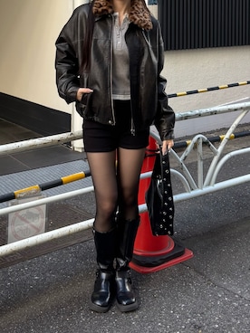 モエさん（骨格ナチュラル・レディース・167cm）の冬コーディネート