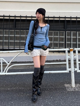 「アイテム（シューズ）」を使った、モエさん（レディース・167cm）の春コーディネート