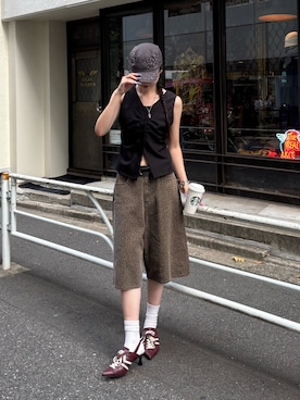 「アイテム（パンプス）」を使った、モエさん（レディース・167cm）の夏コーディネート